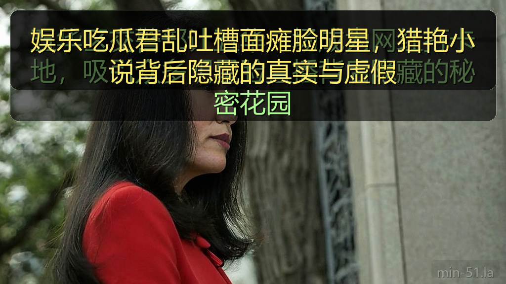 娱乐吃瓜君乱吐槽面瘫脸明星,猎艳小说背后隐藏的真实与虚假