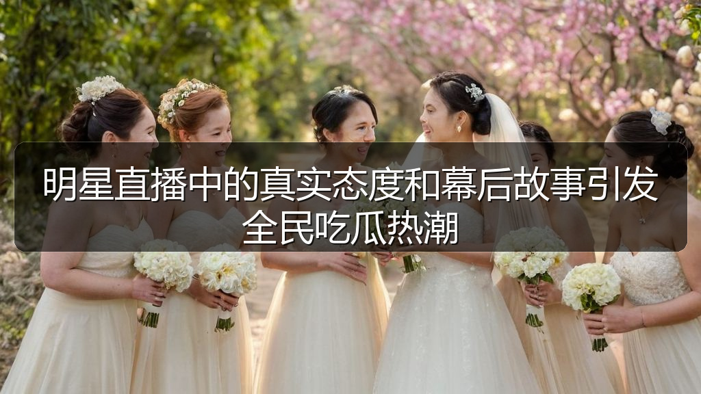 明星直播中的真实态度和幕后故事引发全民吃瓜热潮